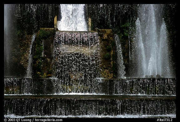 Fountain in the gardens of Villa d'Este. Tivoli, Lazio, Italy (color)