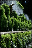 Fountains in the garden of Villa d'Este. Tivoli, Lazio, Italy ( color)