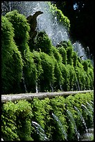 Fountains in the garden of Villa d'Este. Tivoli, Lazio, Italy