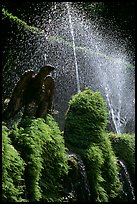 Fountains in the garden of Villa d'Este. Tivoli, Lazio, Italy ( color)