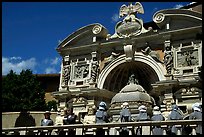 Nuns visiting Villa d'Este. Tivoli, Lazio, Italy (color)