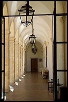 Corridor, Villa d'Este. Tivoli, Lazio, Italy (color)
