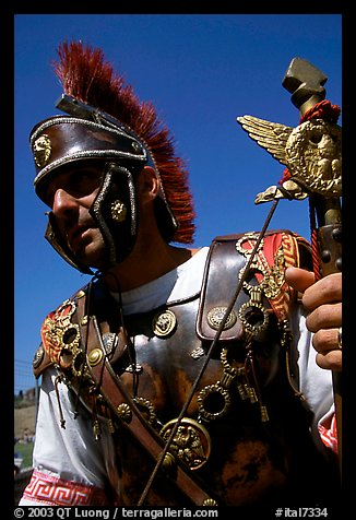 Roman Legionnaire, Roman Forum. Rome, Lazio, Italy (color)