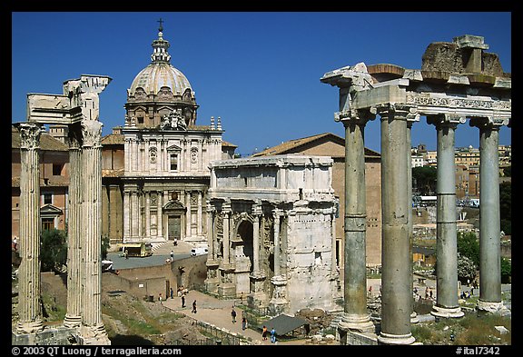 West end of the Roman Forum. Rome, Lazio, Italy