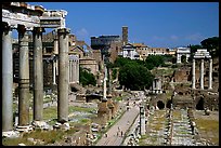 Roman Forum and Colosseum. Rome, Lazio, Italy