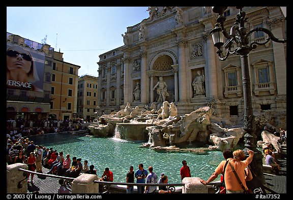 Trevi Fountain. Rome, Lazio, Italy (color)