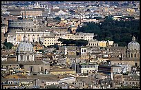 View of the city from Saint Peter's Dome. Rome, Lazio, Italy