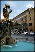 Tritone Fountain. Rome, Lazio, Italy (color)