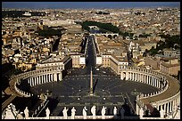 Piazza San Pietro seen from the Dome. Vatican City