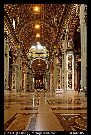 Inside  Basilica San Pietro. Vatican City (color)