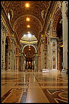 Inside  Basilica San Pietro. Vatican City (color)