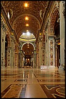 Inside  Basilica San Pietro. Vatican City