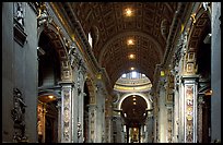 Interior of Basilica San Pietro. Vatican City