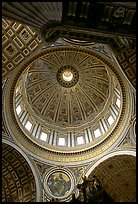 Dome of Basilica San Pietro, designed by Michelangelo. Vatican City ( color)