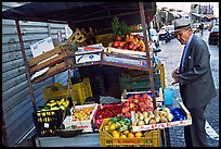 Street gruit vendor. Naples, Campania, Italy (color)