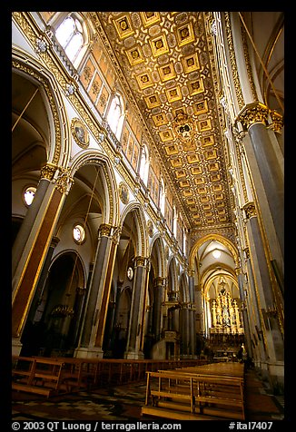 Interior of Chiesa di Sant' Angelo a Nilo. Naples, Campania, Italy (color)