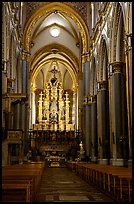 Organ inside church. Naples, Campania, Italy ( color)