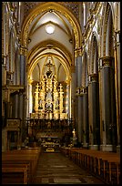 Organ inside church. Naples, Campania, Italy