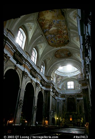 Church interior. Naples, Campania, Italy (color)