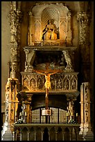 Altar inside a church. Naples, Campania, Italy (color)