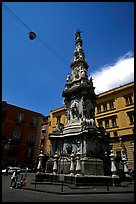 Guglia in Piazza Gesu Nuovo. Naples, Campania, Italy ( color)