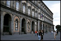 Facade of Palazzo Reale (Royal Palace). Naples, Campania, Italy ( color)