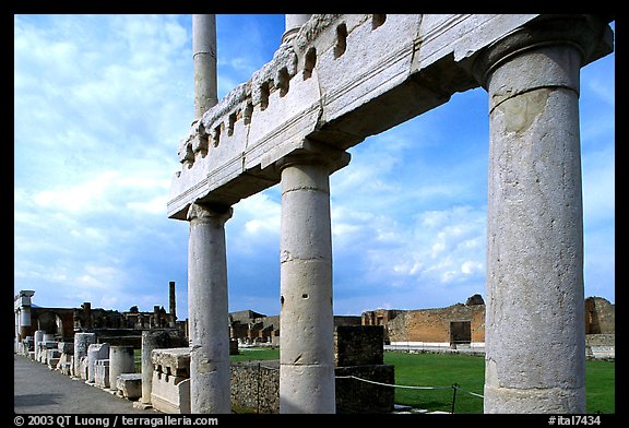 The Forum. Pompeii, Campania, Italy (color)