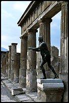 Tempio di Apollo (Temple of Apollon). Pompeii, Campania, Italy ( color)