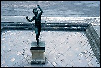 Statue in Casa del Fauno (Villa of the Faune). Pompeii, Campania, Italy (color)