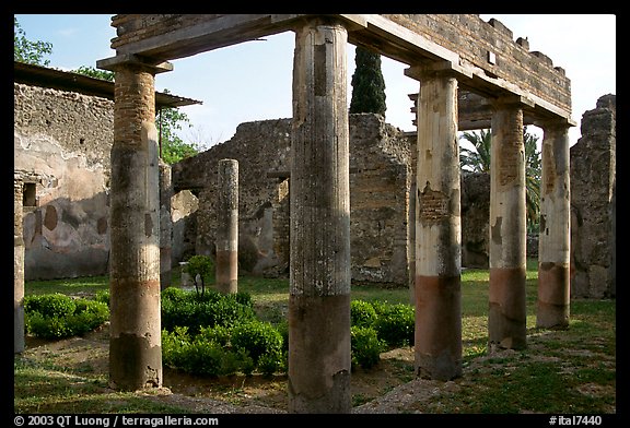 Villa. Pompeii, Campania, Italy (color)