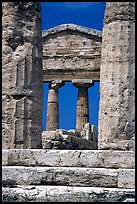 Ruins of Tempio di Cerere (Temple of Ceres). Campania, Italy