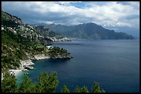 Steep coastline near Amalfi. Amalfi Coast, Campania, Italy (color)