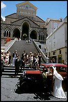 Wedding in front of Duomo Sant'Andrea, Amalfi. Amalfi Coast, Campania, Italy