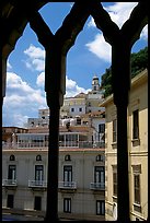 Amalfi hills seen from Duomo Sant'Andrea. Amalfi Coast, Campania, Italy (color)