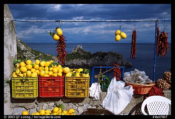 Lemons for sale. Amalfi Coast, Campania, Italy