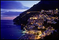 Lights on Positano. Amalfi Coast, Campania, Italy