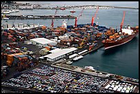 Industrial port of Salerno. Amalfi Coast, Campania, Italy (color)