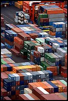 Containers in Salerno port. Amalfi Coast, Campania, Italy ( color)