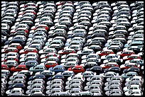 Cars waiting for shipping in Salerno port. Amalfi Coast, Campania, Italy (color)