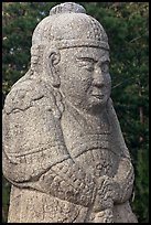 Stone figure of civil official, Seolleung, Samreung Gongwon. Seoul, South Korea ( color)