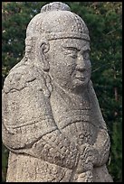 Stone figure of civil official, Seolleung, Samreung Gongwon. Seoul, South Korea