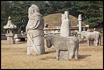 Grave mounds, tomb of King Seonjong, Samreung Gongwon. Seoul, South Korea ( color)