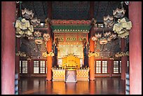 Throne room, Changdeokgung Palace. Seoul, South Korea (color)