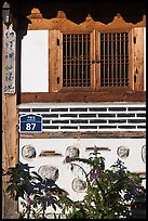 Window, hanok house. Seoul, South Korea ( color)