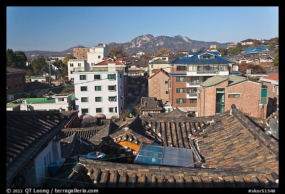 Bukchon Hanok Village. Seoul, South Korea (color)