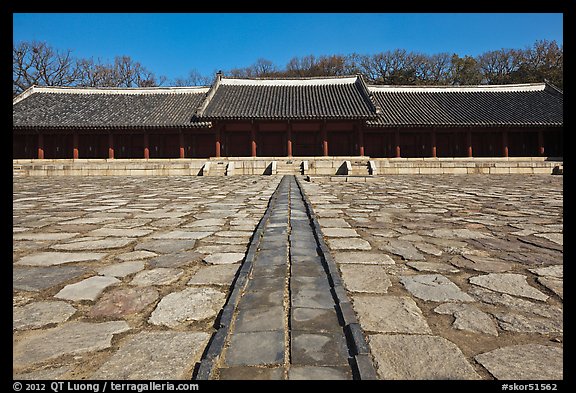 Jongmyo royal ancestral shrine. Seoul, South Korea