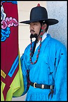 Jeongbyeong (regular soldier from Joseon dynasty), Gyeongbokgung. Seoul, South Korea (color)