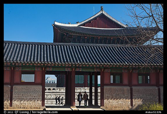 Gyotae-jeon, Gyeongbokgung royal Joseon palace. Seoul, South Korea (color)