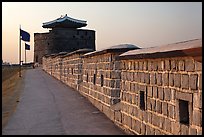 Dongbuk Gonsimdong and Hwaseong Fortress walls. South Korea ( color)