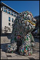 Sculpture made of recycled bottles, Dongdaemun Design Plaza. Seoul, South Korea ( color)